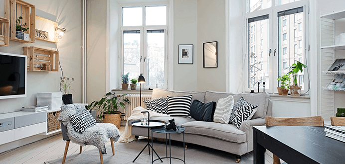 Schreibtisch im skandinavischen Stil Inspiration